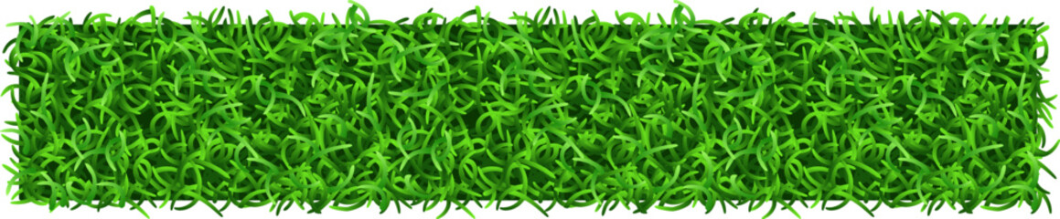 Realistic grass. Green fresh natural lawn patch