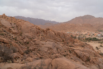 Fototapeta na wymiar Landscape of Tafraoute, Morocco