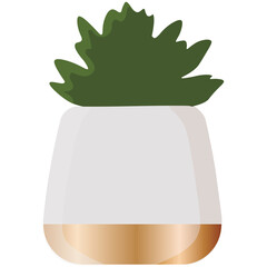 cactus in a pot illustrator decorate