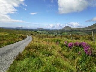 Irish country road in the West of Ireland