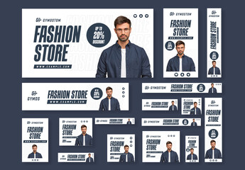 Fashion Sale Offer Web Banner Set