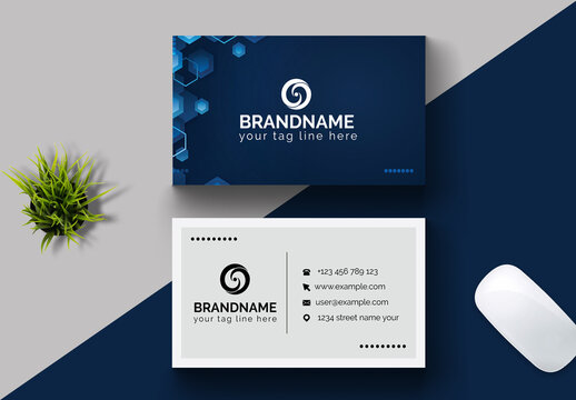 Classic Simple Business Card Layout