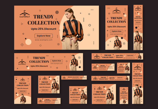 Trendy Collection Web Banner Set