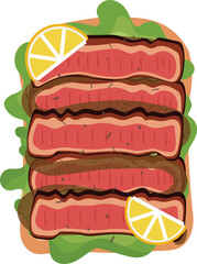 breakfast Toast illustrator 