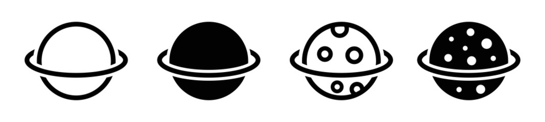 Planet Set Icon, vector illustration