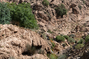 view over imlil valley in morocco