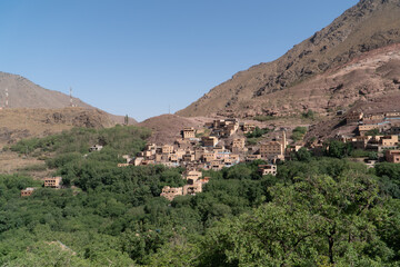 Fototapeta na wymiar view over imlil valley in morocco