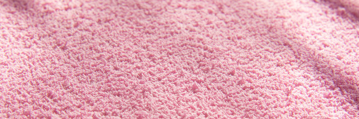 Light pink soft, light blanket. Texture cotton textile background
