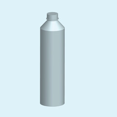 3d bottle isolated on background