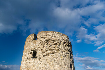 Naklejka premium City of Nesebar on the sunrise-one famous Bulgarian resort