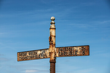 old signpost in Scotland © Wilfried-R.  
