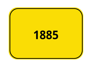 Ortseingangsschild - 1885