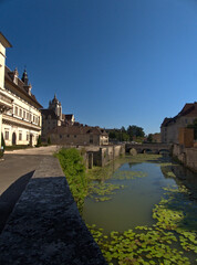 Fototapeta na wymiar Dôle, August 2022 - Visit to the beautiful town of Dôle in Franche-Comté Burgundy - Birthplace of Louis PASTEUR