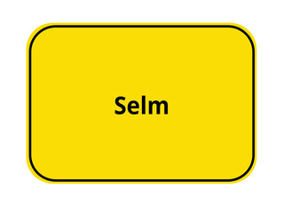 Ortseingangsschild - Selm