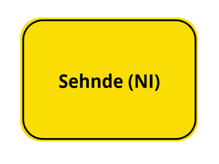 Ortseingangsschild - Sehnde NI