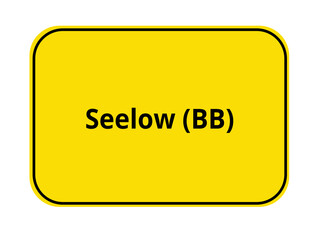 Ortseingangsschild - Seelow BB