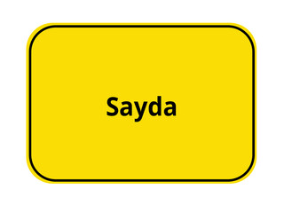 Ortseingangsschild - 