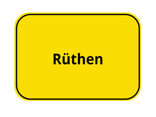 Ortseingangsschild - 