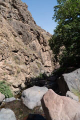 Panoramic view over imlil valley morocco