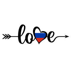 Love Flag of Russia