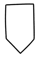 Ribbon black thin line icon