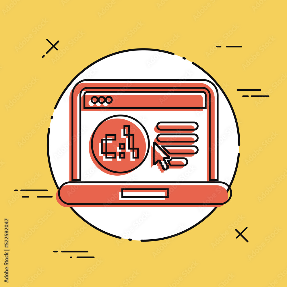 Poster software language webpage icon
