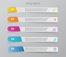 Modern business infographics template illustration