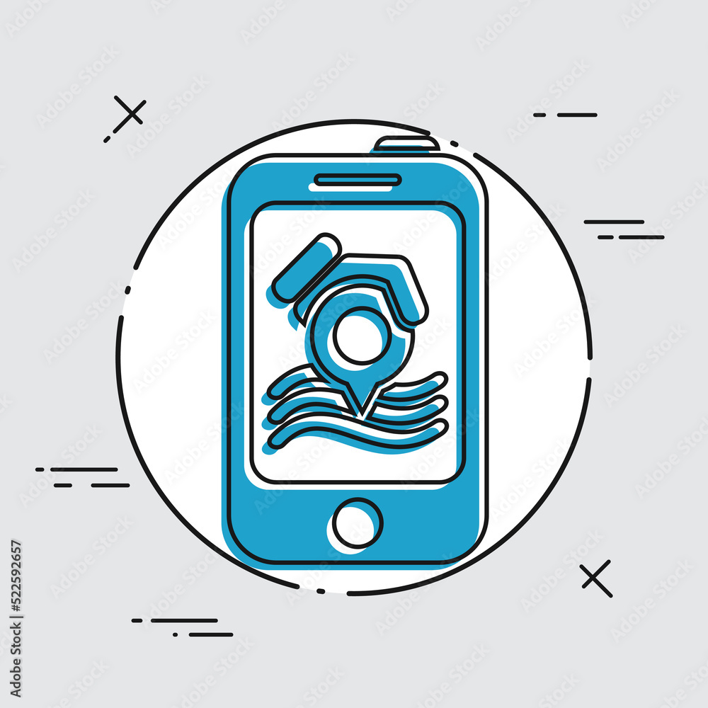 Poster sea position pointer application
