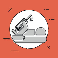 Naklejka premium Syringe icon