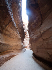 Siq de Petra, Wadi Musa, Jordania, Oriente Medio, Asia