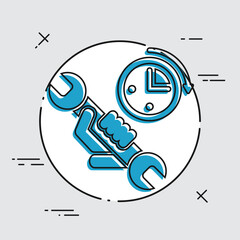 Assistance time icon