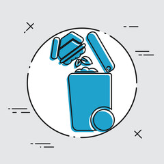 Separate waste collection icon