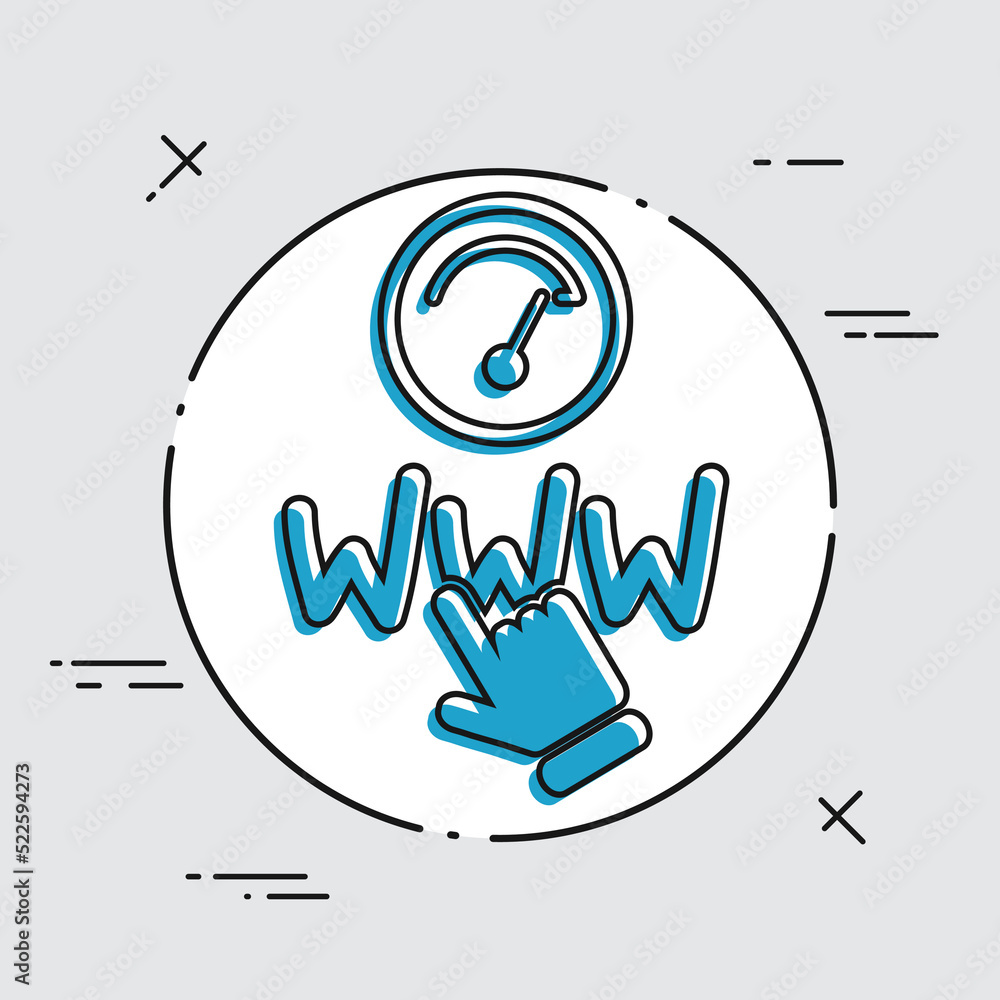 Poster web connection icon