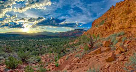 Sunset view from Sedona's Cockscomb Butte