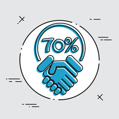 Discount label icon