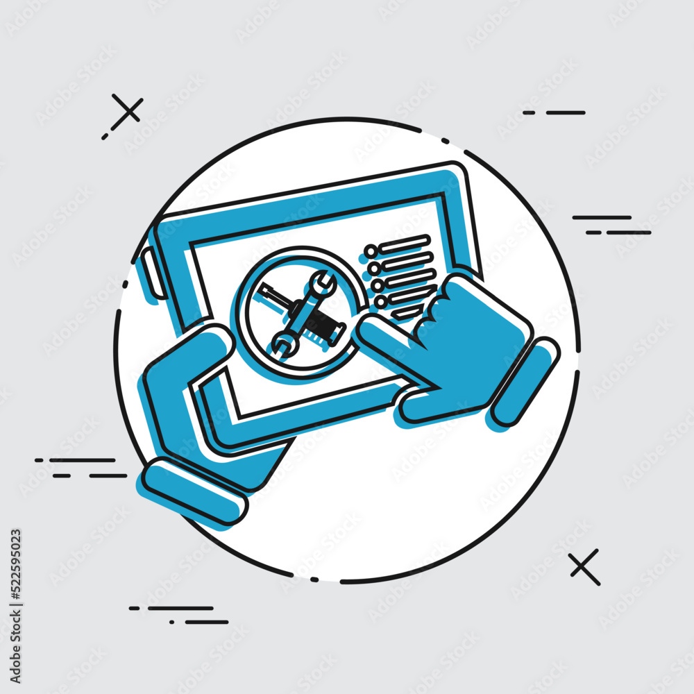 Poster touchscreen device setting