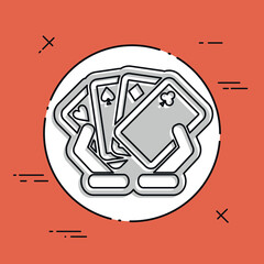 Poker game icon