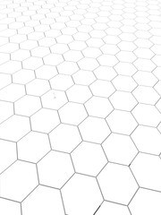 Fototapeta premium abstract background with hexagons