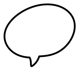 Speech bubbles comics stroke line