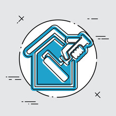 Painter roll icon © Myvector