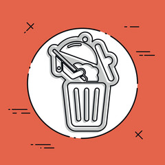 Food trash icon