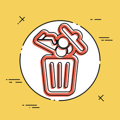 Food trash icon