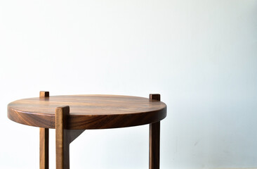 Fototapeta premium side table with natural light beam, sunlight directly to the table