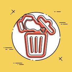 Food trash icon