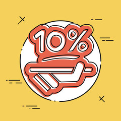 Discount label icon
