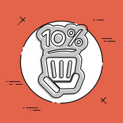 Discount label icon