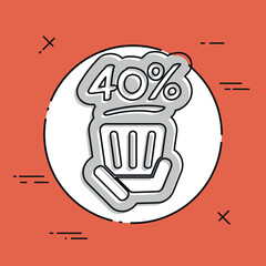 Discount label icon