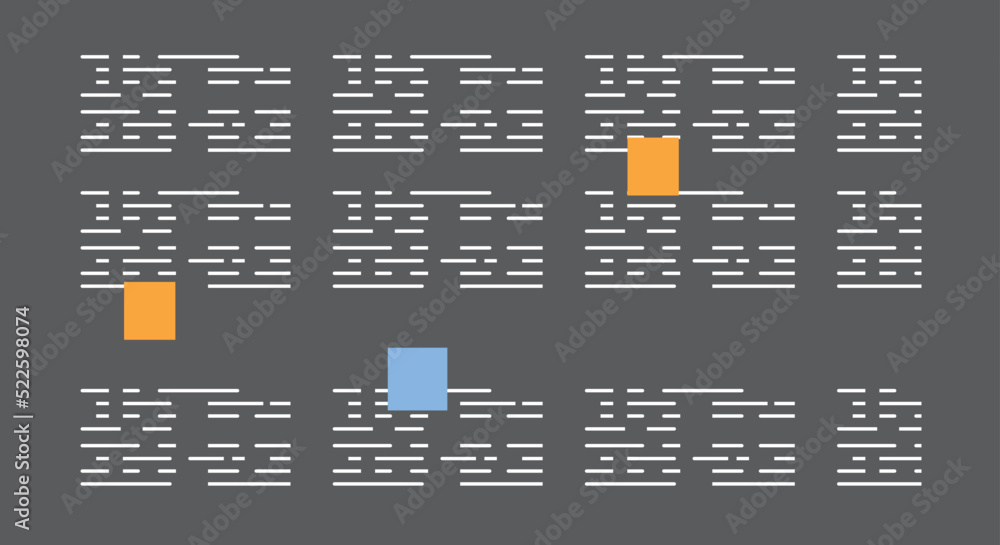 Aufkleber code review icon. programmer console with color sticker task