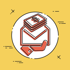 Envelope containing money (Dollars)