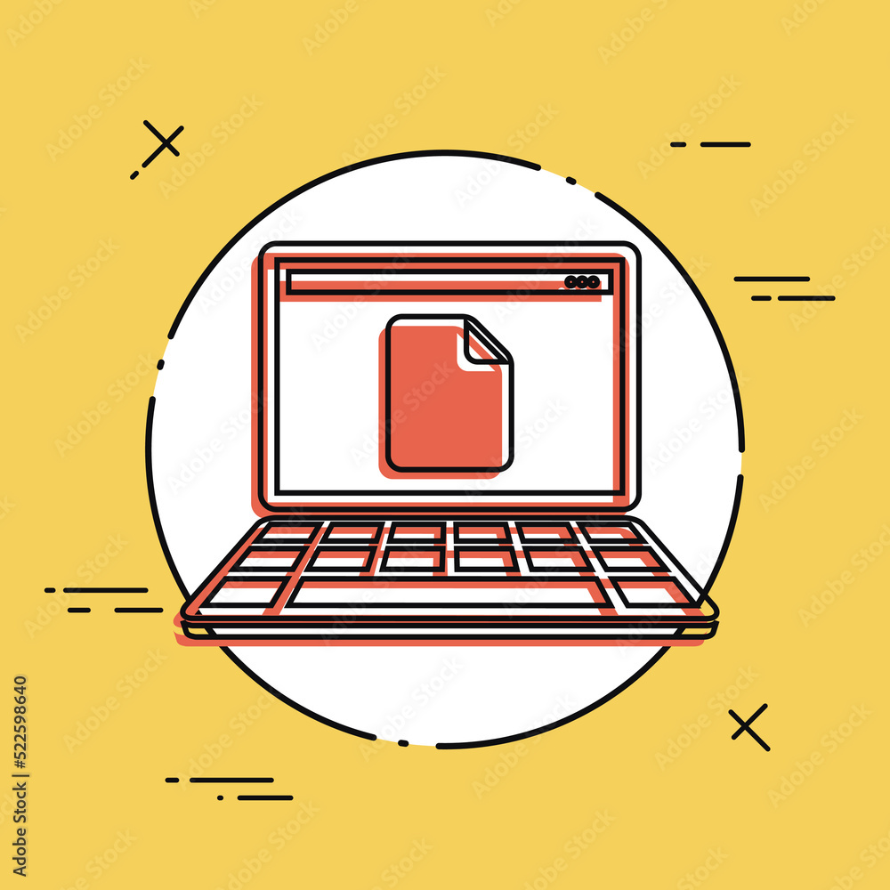 Poster new file empty - flat minimal icon